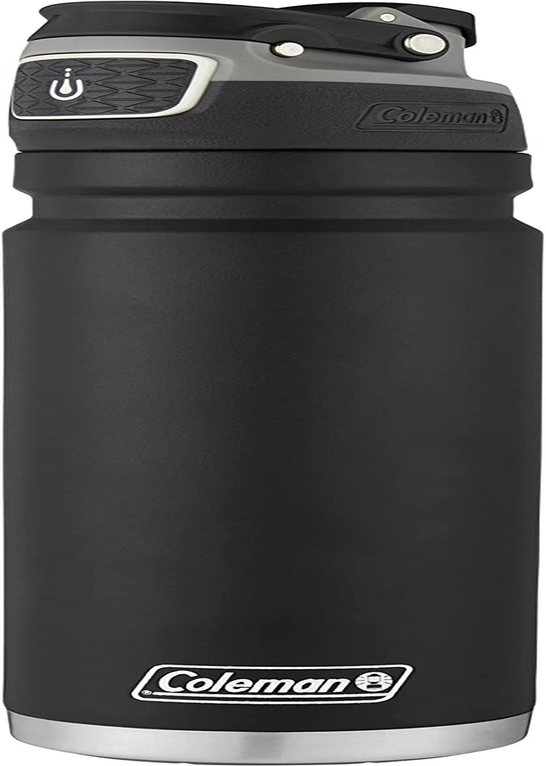 "Ultimate FreeFlow Vacuum-Insulated Stainless Steel Water Bottle - Leak-Proof Lid, 24Oz/40Oz with Button-Operated Lid & Carry Handle - Enjoy Hot or Cold Drinks for Hours!"